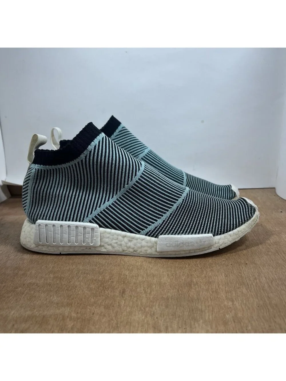 Adidas Parley X NMD CS1 Men's Size 12 Blue Spirit Sneakers Shoes AC8597